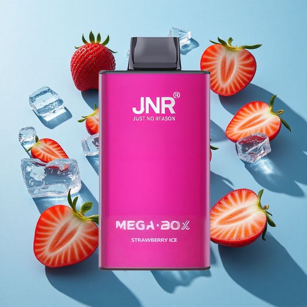 JNR Mega Box 25000 Puffs Wegwerf-Vape Erdbeer-Eis mit 30ml E-Liquid und Typ-C Schnellladung