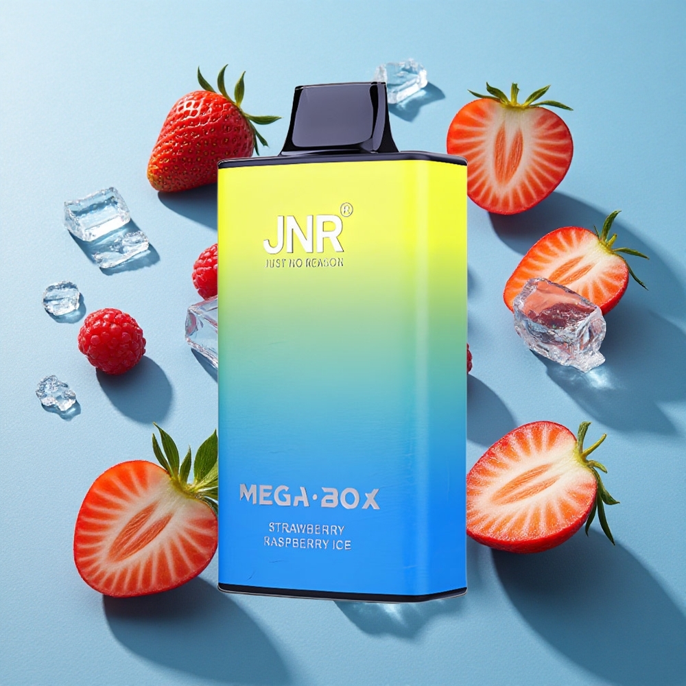 JNR Mega Box 25000 Puffs Wegwerf-Vape Erdbeere Himbeere Eis