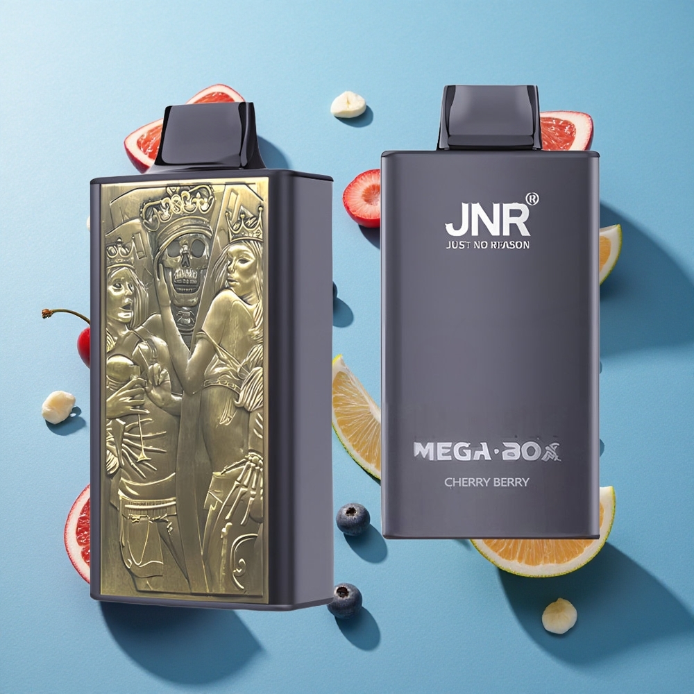 JNR Mega Box 25000 Puffs Wegwerf-Vape Kirsch-Beere mit 30ml E-Liquid und Typ-C Schnellladung