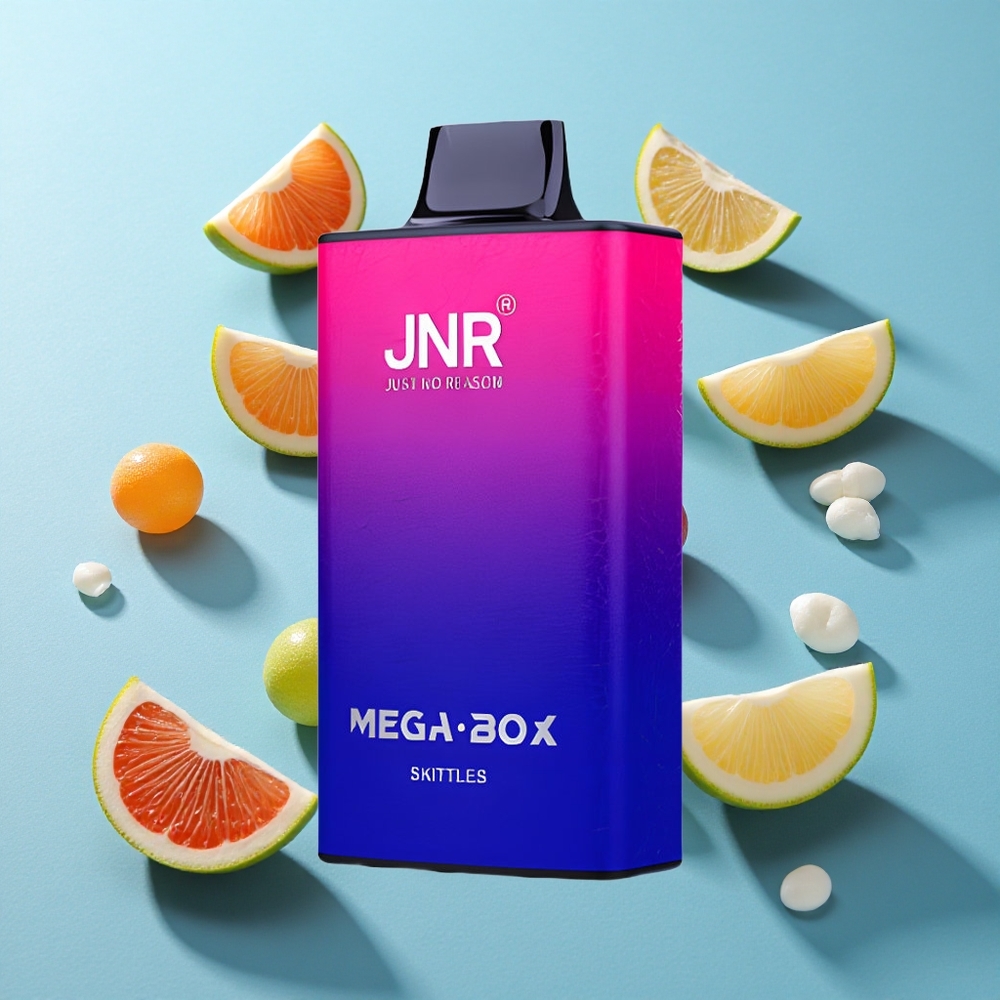 JNR Mega Box 25000 Puffs Wegwerf-Vape Skittles mit 30ml E-Liquid und Typ-C Schnellladung