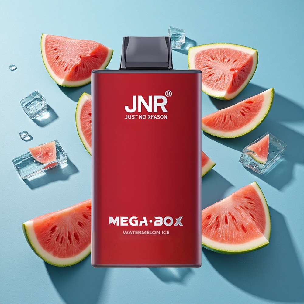 JNR Mega Box 25000 Puffs Wegwerf-Vape Wassermelone-Eis Dual Mesh Coil