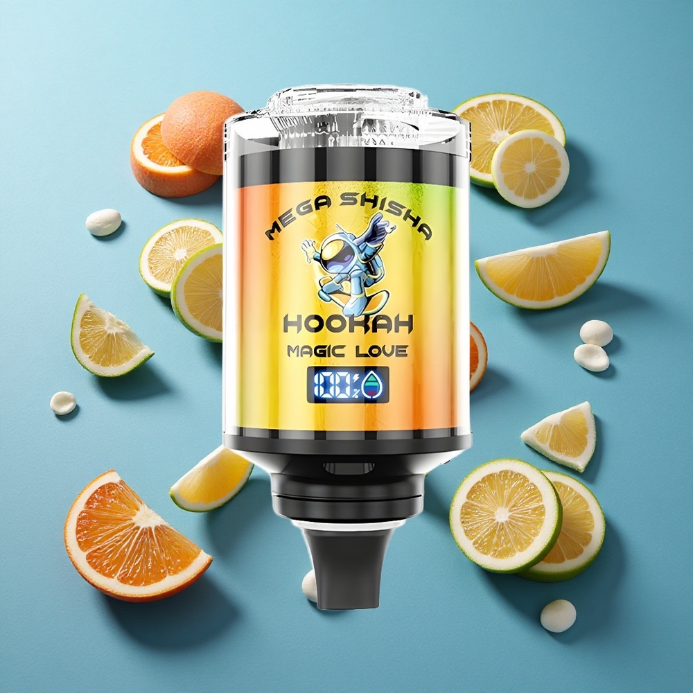 JNR Mega Shisha Hookah 100K Desktop Kompatibilität Magic Liebe 2200mAh Typ-C Schnellladung