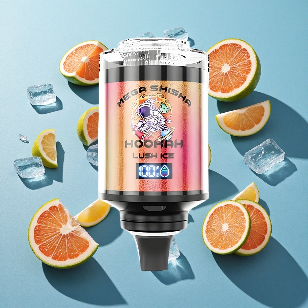 JNR Mega Shisha Hookah 100K Typ-C Schnellladung Lush Eis
