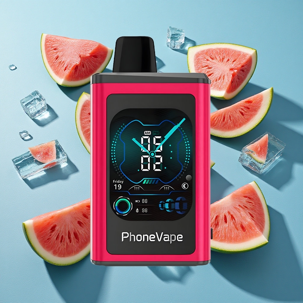 JNR PhoneVape 30000 Puffs Wassermelone-Eis Einweg-Vape mit 850mAh Typ-C Akku und Turbo Modus