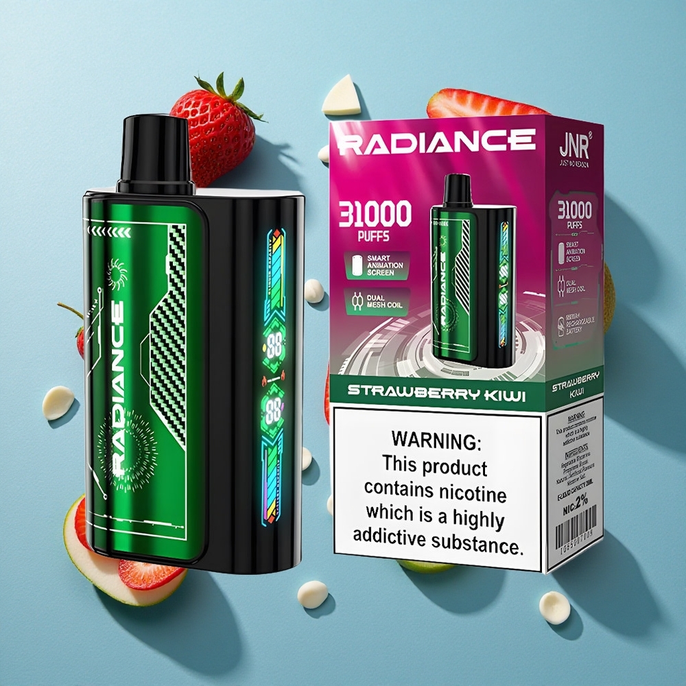 JNR Radiance 31000 Puffs Dual Mesh Coil Einweg-Vape Erdbeere Kiwi
