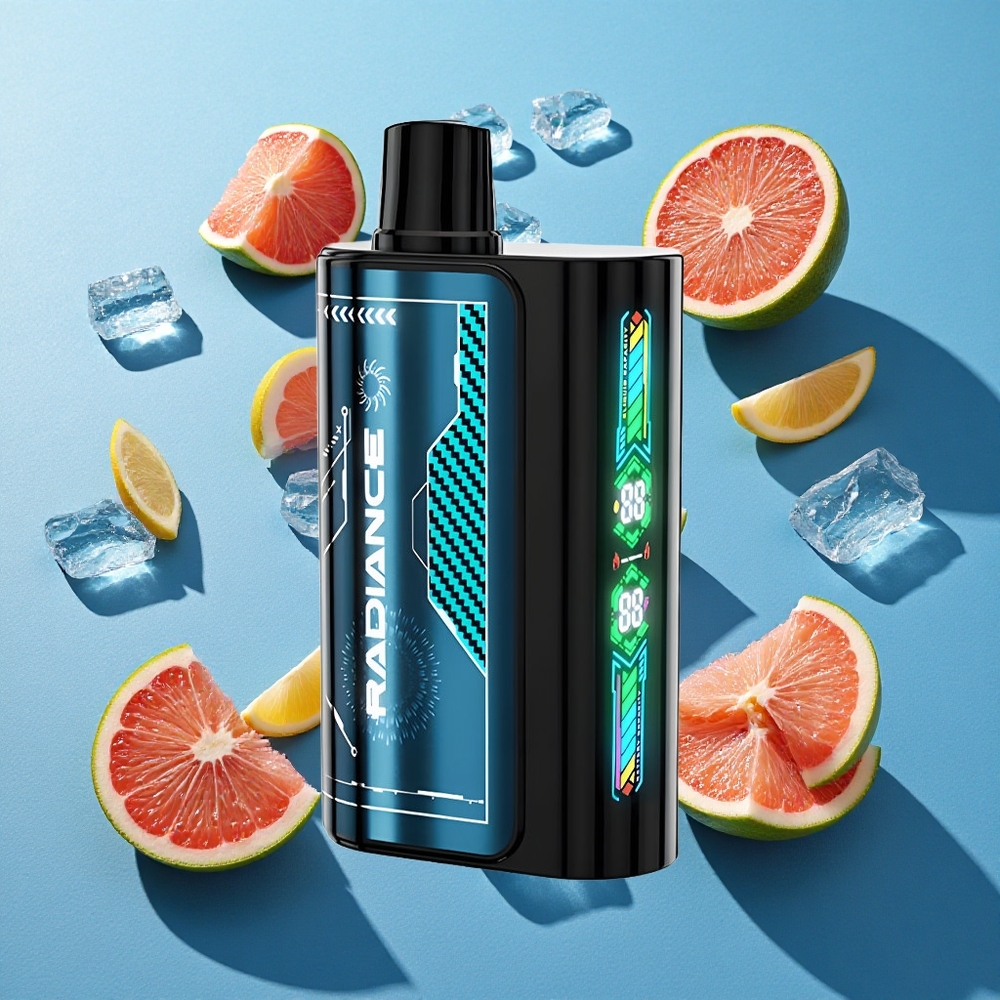 JNR Radiance 31000 Puffs Einweg-Vape Blaue Himbeere Eis mit Dual-Mesh-Coil und Smart-Animation-Display
