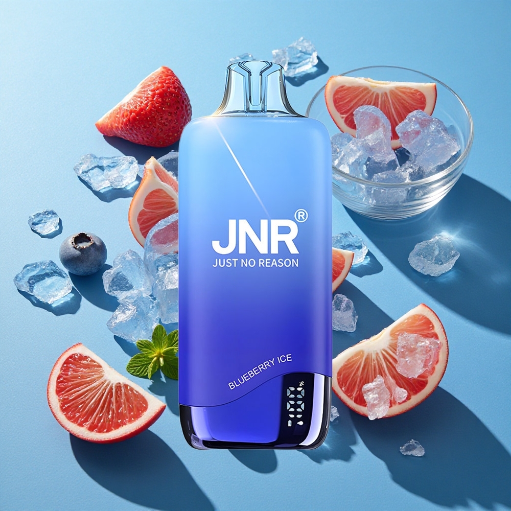 JNR Rainbow 10500 Puffs Einweg-Vape Blaubeere-Eis mit 18ml Tank und 600mAh Akku