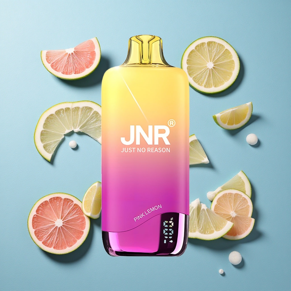 JNR Rainbow 10500 Puffs Wegwerf-Vape Rosa Zitrone mit 18ml E-Liquid-Tank und 600mAh Akku