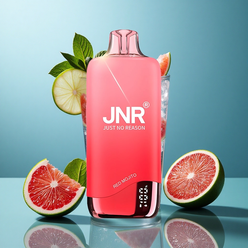 JNR Rainbow 10500 Puffs Wegwerf-Vape Rote Mojito mit 600mAh Akku und 18ml Tank