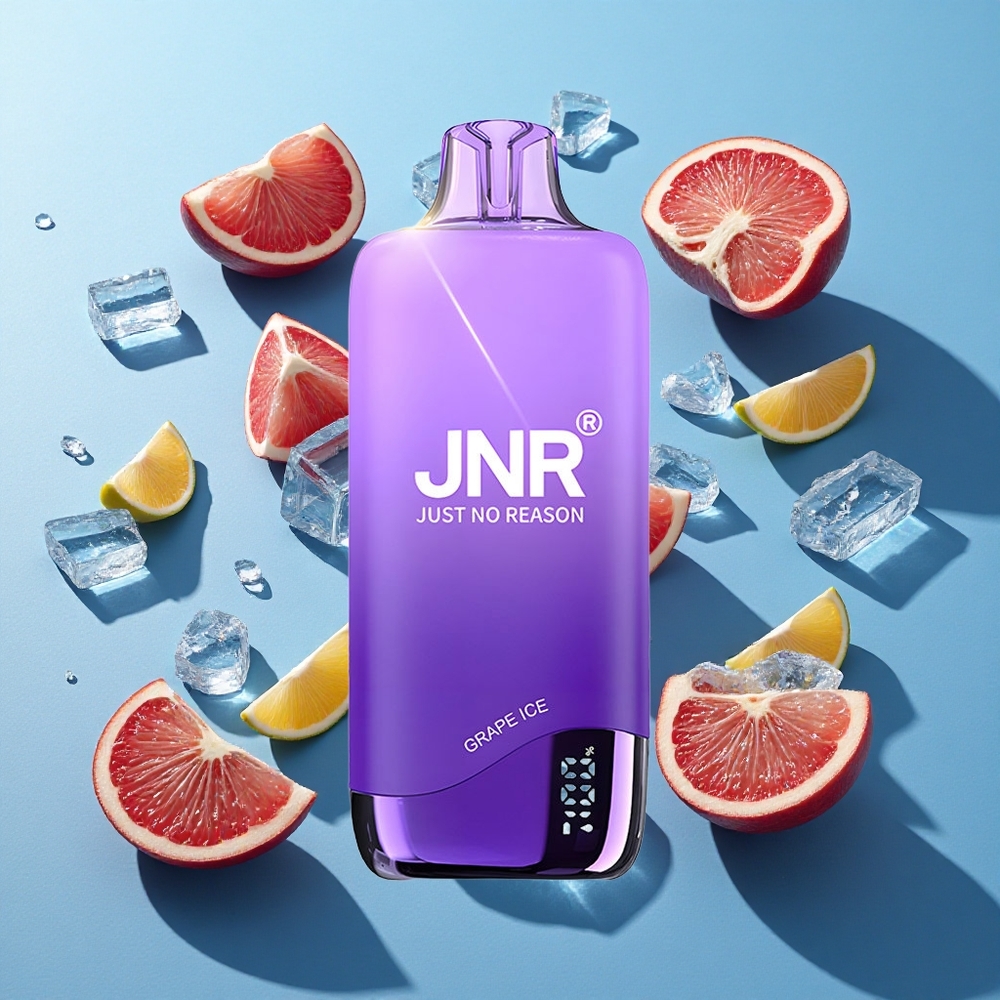 JNR Rainbow 10500 Puffs Wegwerf-Vape Trauben-Eis mit 18ml E-Liquid-Tank und 600mAh-Batterie