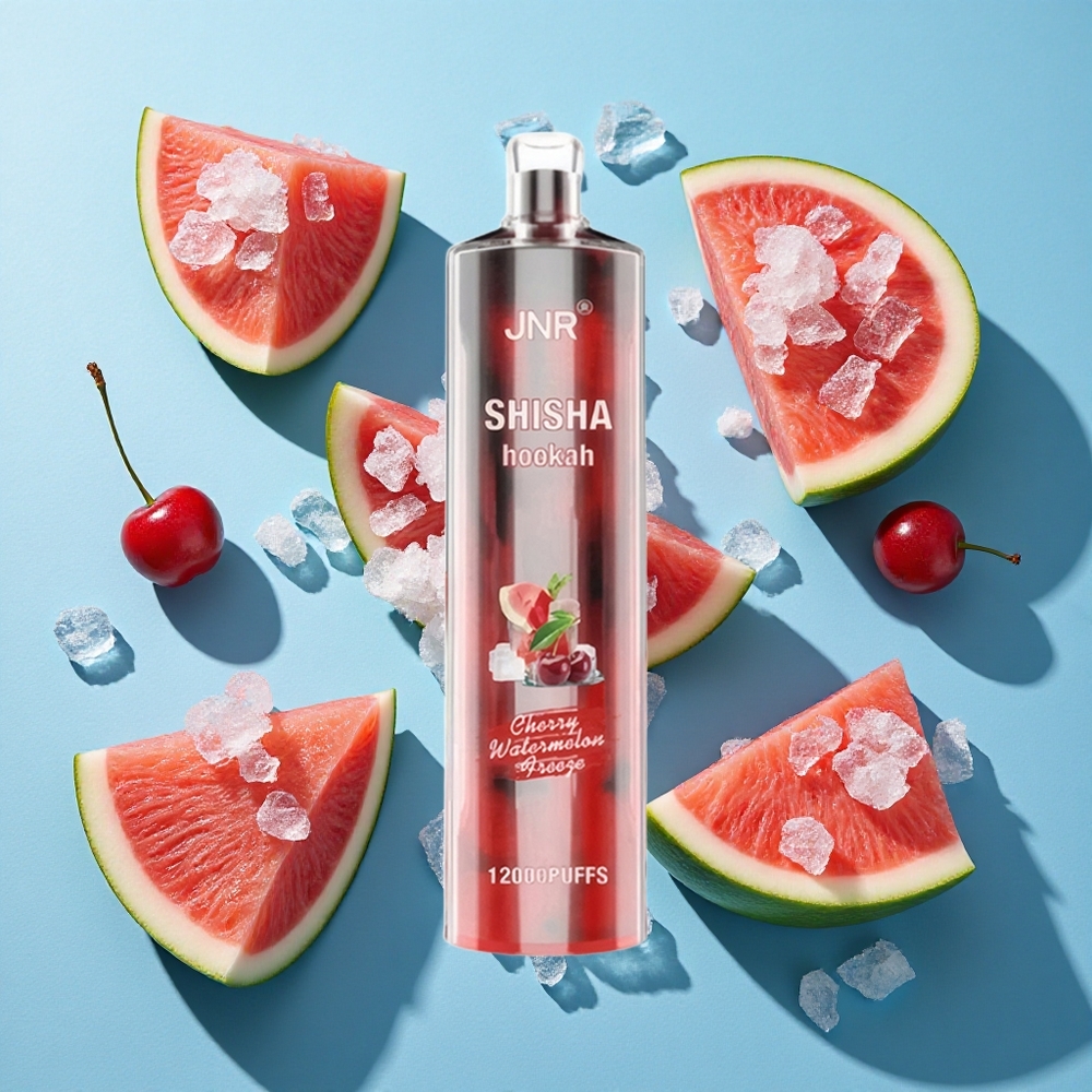 JNR Shisha Hookah 12000 Puffs 24ml Kirsch-Wassermelonen-Eis