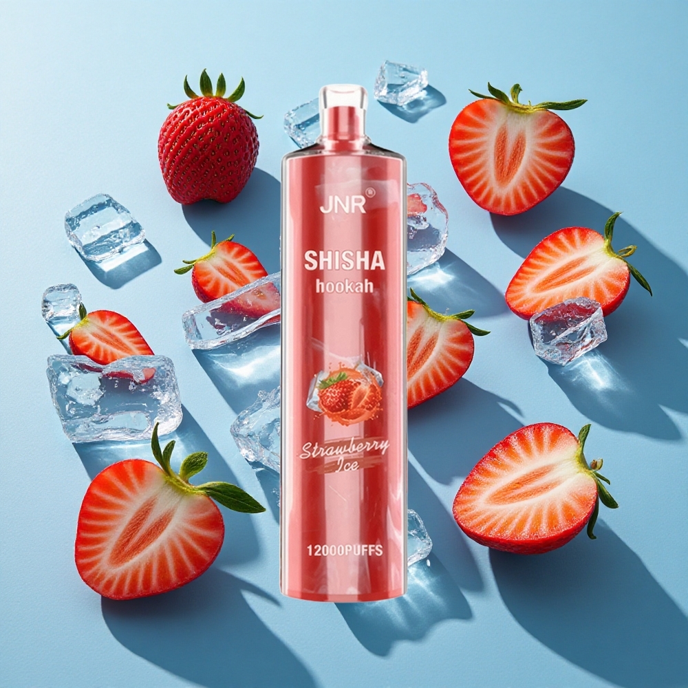 JNR Shisha Hookah 12000 Puffs 750mAh 24ml Erdbeer-Eis