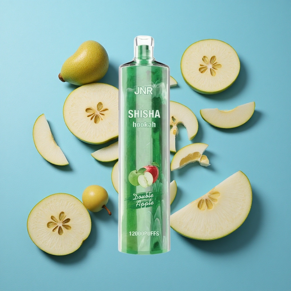 JNR Shisha Hookah 12000 Puffs Doppelapfel mit 12000 Puffs und 24ml E-Liquid