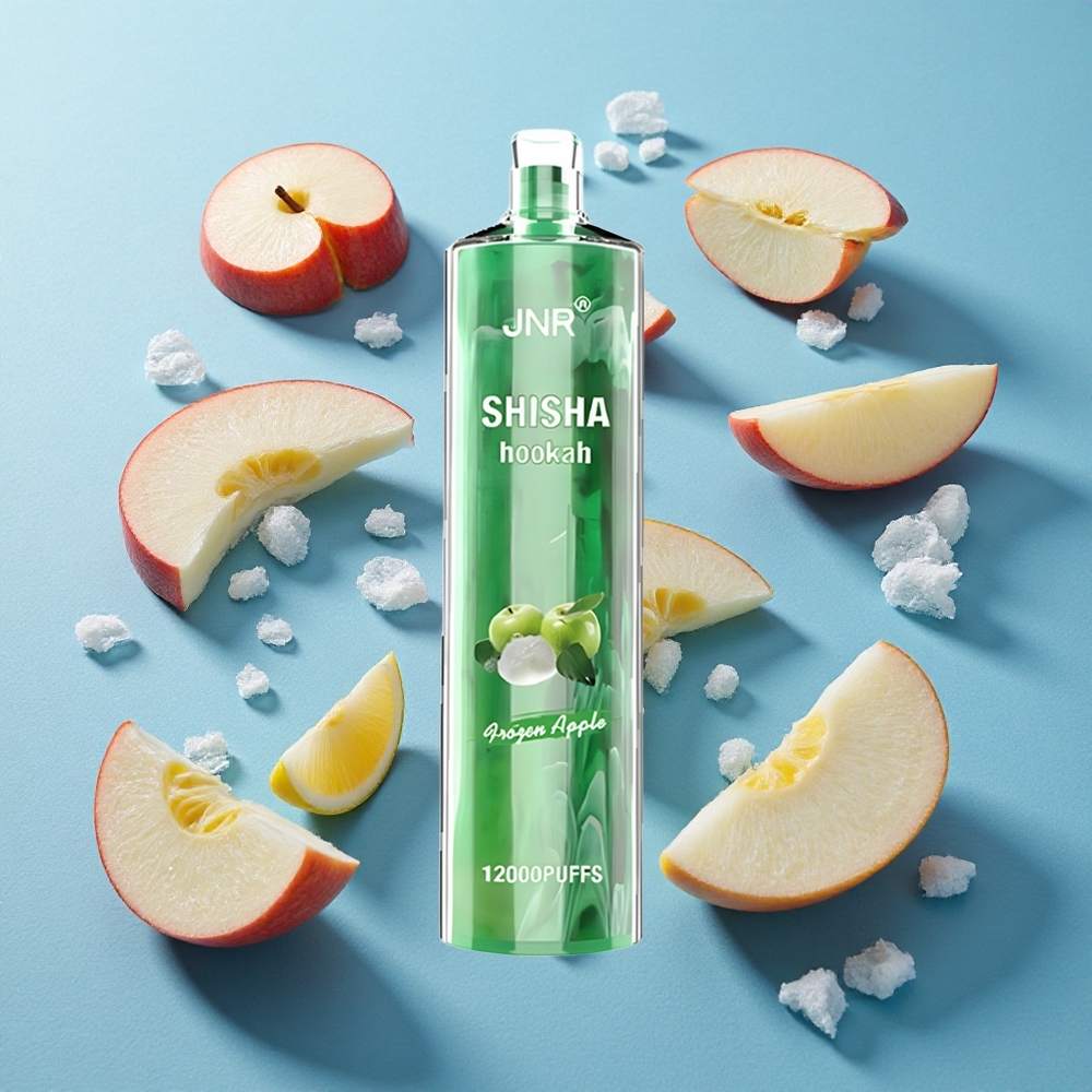 JNR Shisha Hookah 12000 Puffs Gefrorener Apfel mit 750mAh und 24ml