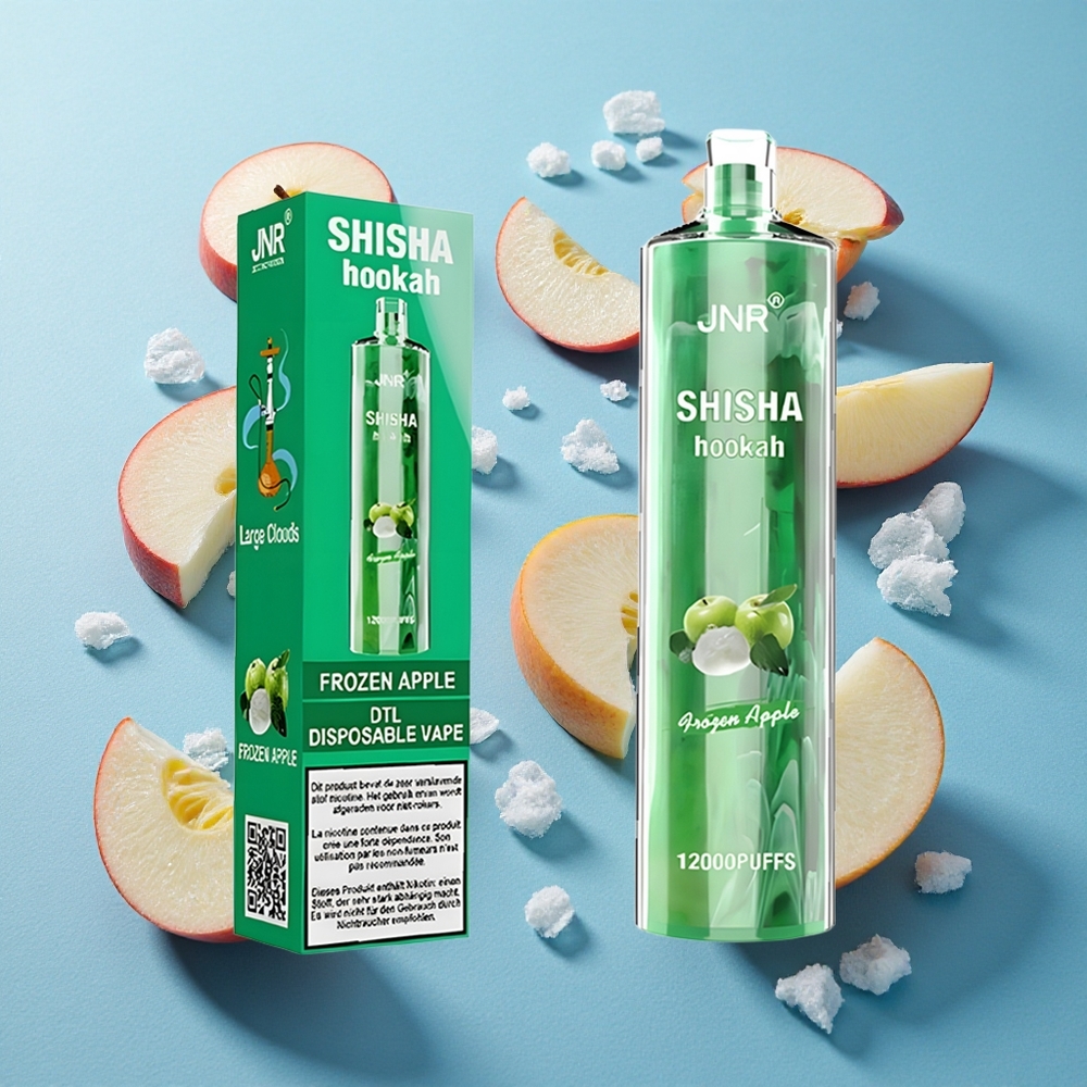JNR Shisha Hookah 12000 Puffs Gefrorener Apfel mit 750mAh und 24ml