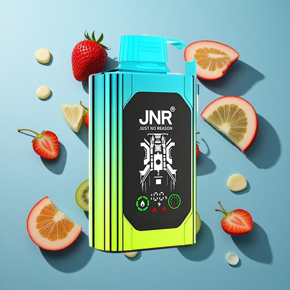 JNR Shisha Hookah Box 20500 Puffs HD Display 25ml Erdbeere Kiwi Typ-C Schnellladung Dual Mesh Coil