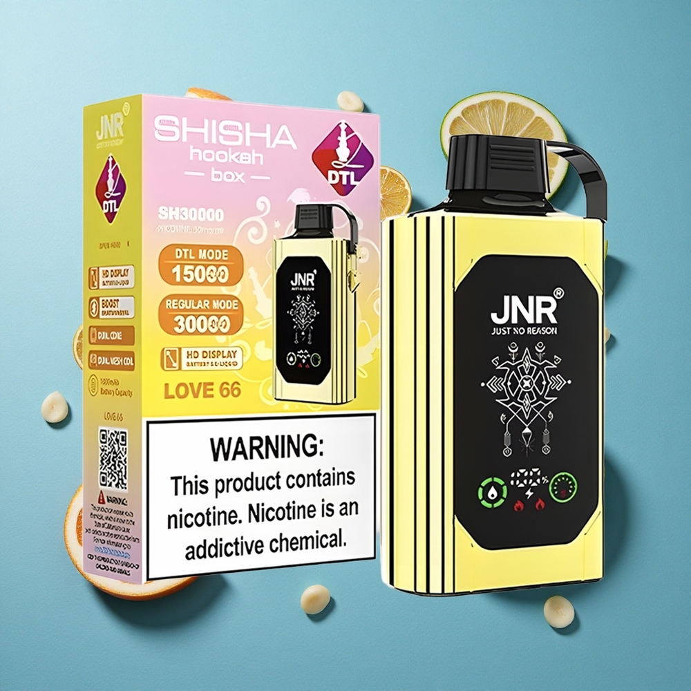 JNR Shisha Hookah Box 20500 Puffs HD Display 25ml Liebe 66