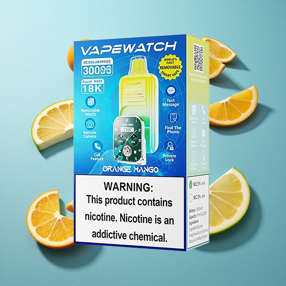 JNR Vape Watch 30000 Puffs 1000mAh 19mL Orange Mango Aroma