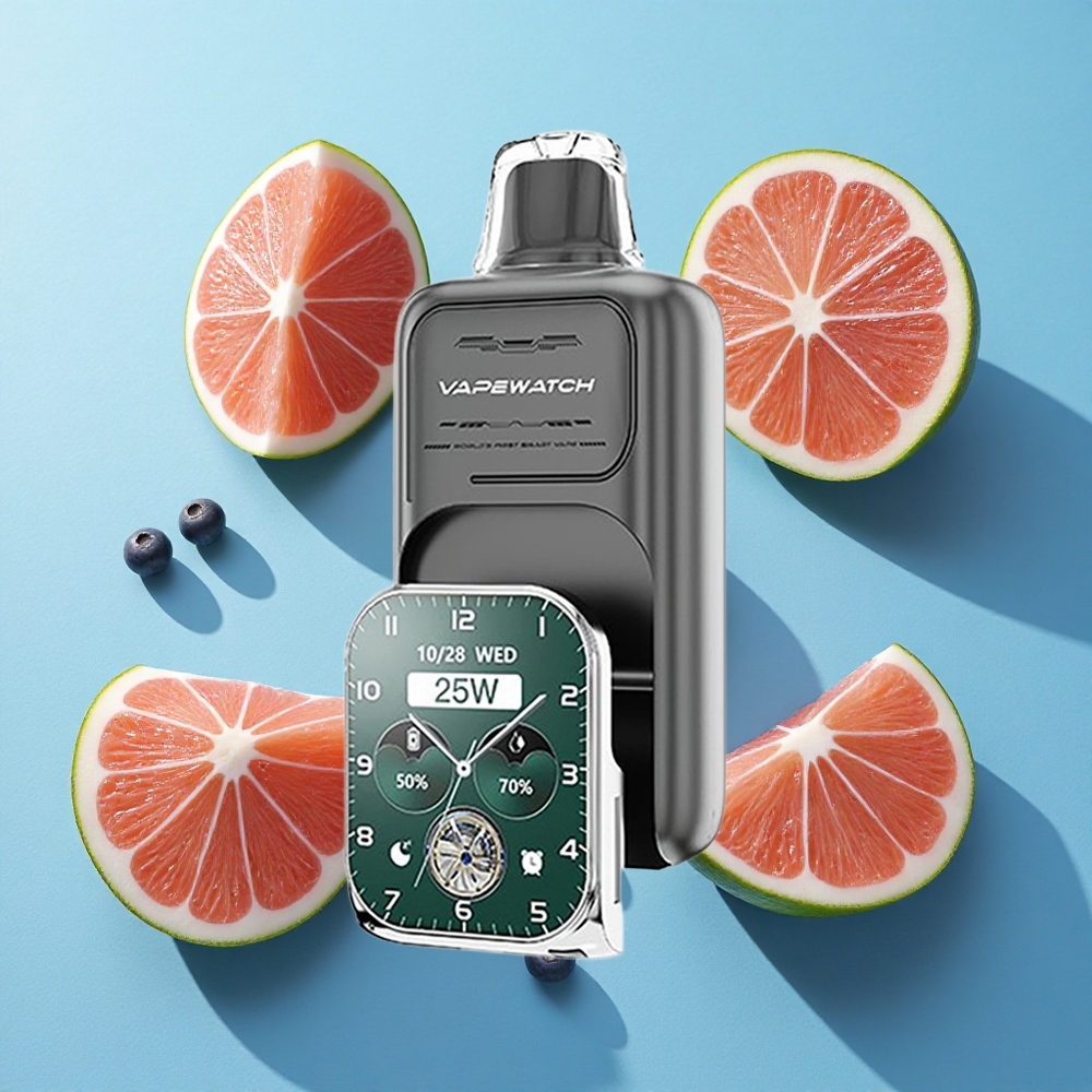 JNR Vape Watch 30000 Puffs 19mL Dreifachbeere mit 1000mAh Akku und Dual Mesh Coil