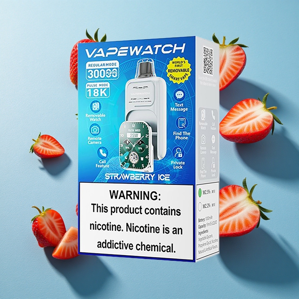 JNR Vape Watch 30000 Puffs 19mL E-Zigarette Erdbeer-Eis