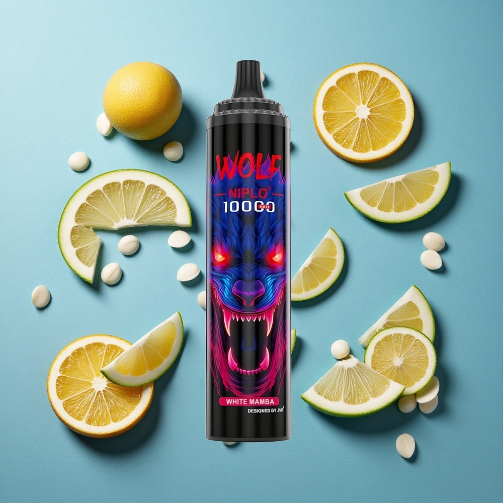 JNR Wolf Niplo 10000 Puffs Weiße Mamba mit Typ-C Schnellladung und 20ml E-Liquid