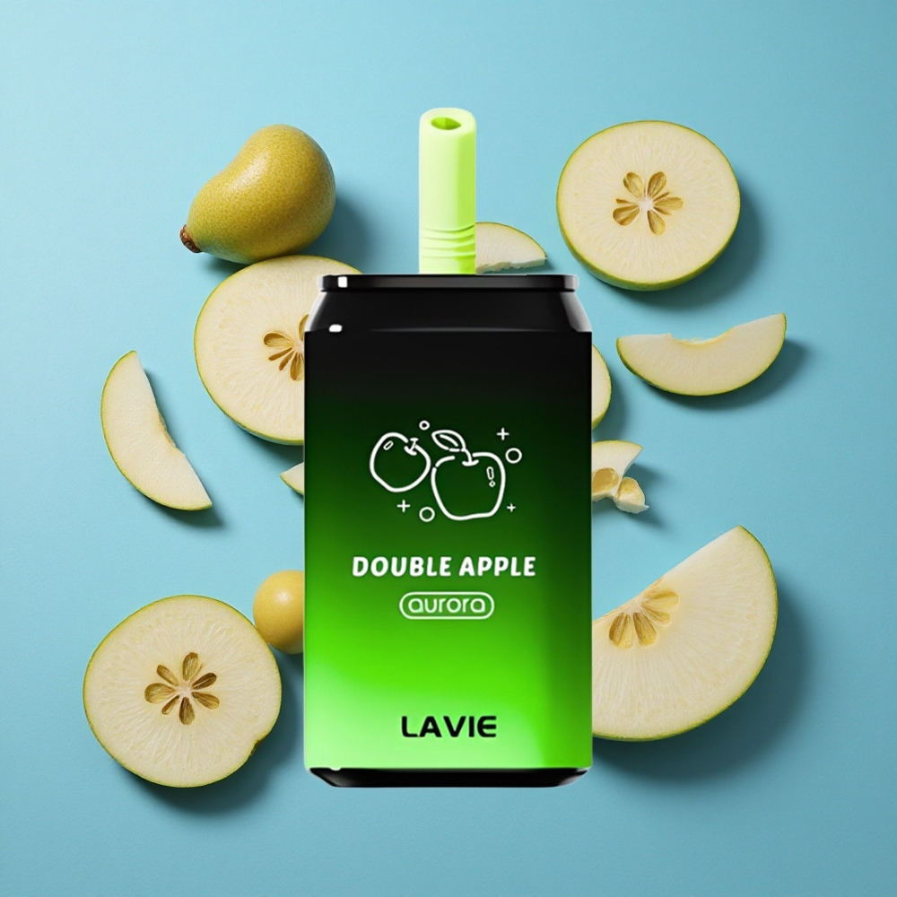 LAVIE Aurora 11000 Puffs Doppelapfel Typ C Wiederaufladbar 22ML