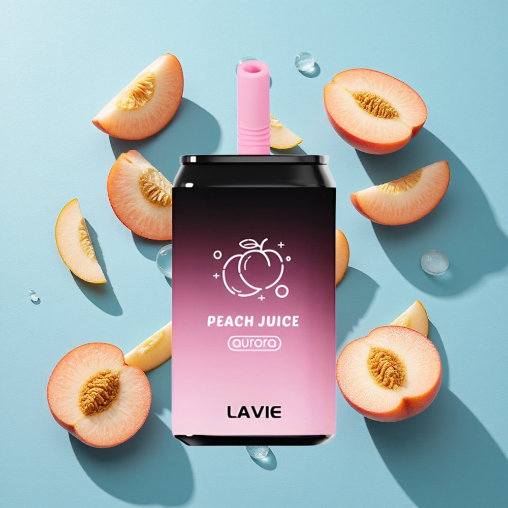 LAVIE Aurora 11000 Puffs Pfirsichsaft Wiederaufladbar Typ C 22ML