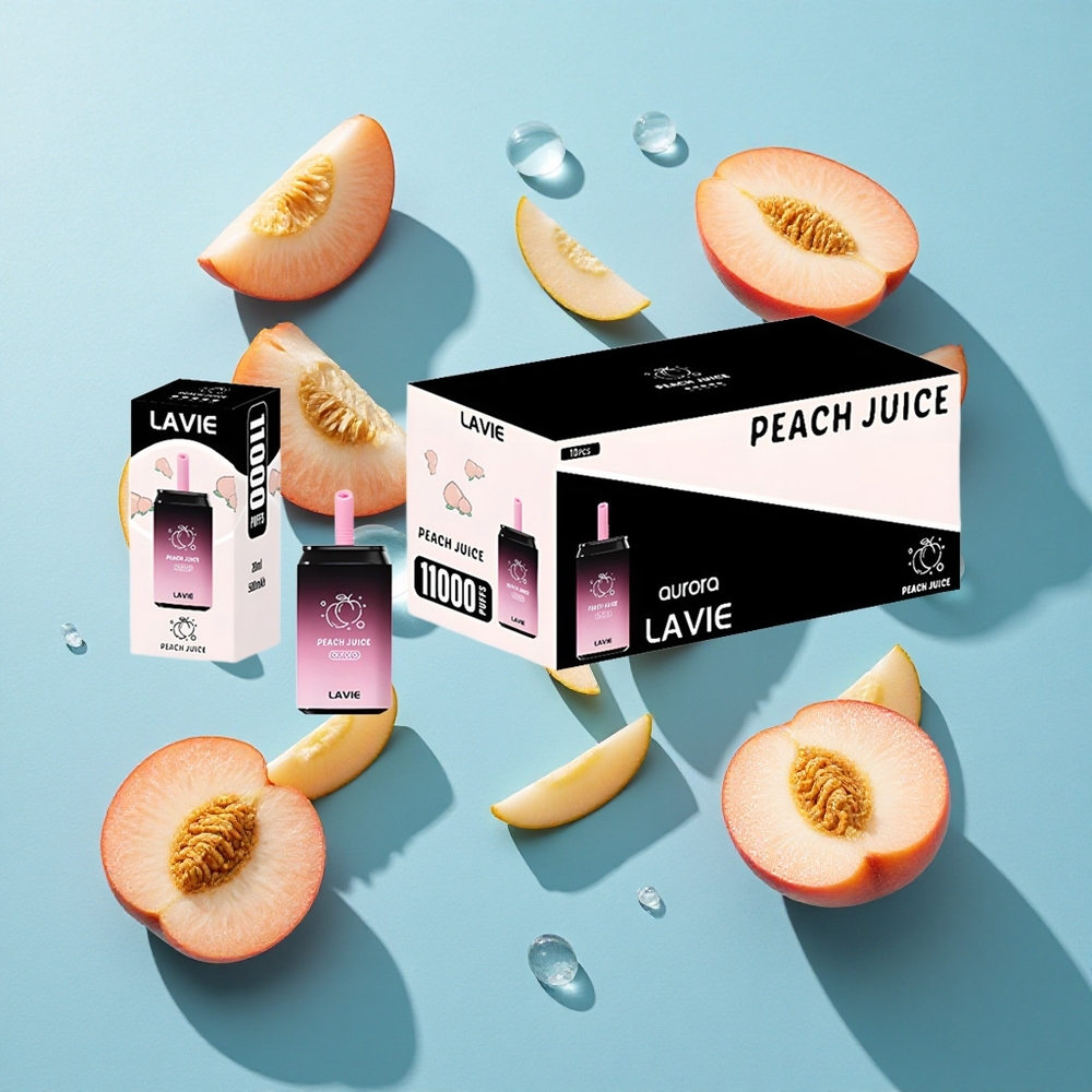 LAVIE Aurora 11000 Puffs Pfirsichsaft Wiederaufladbar Typ C 22ML