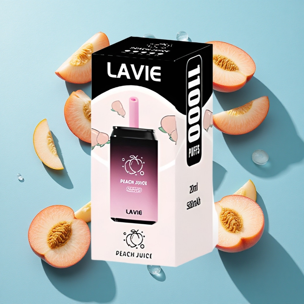 LAVIE Aurora 11000 Puffs Pfirsichsaft Wiederaufladbar Typ C 22ML