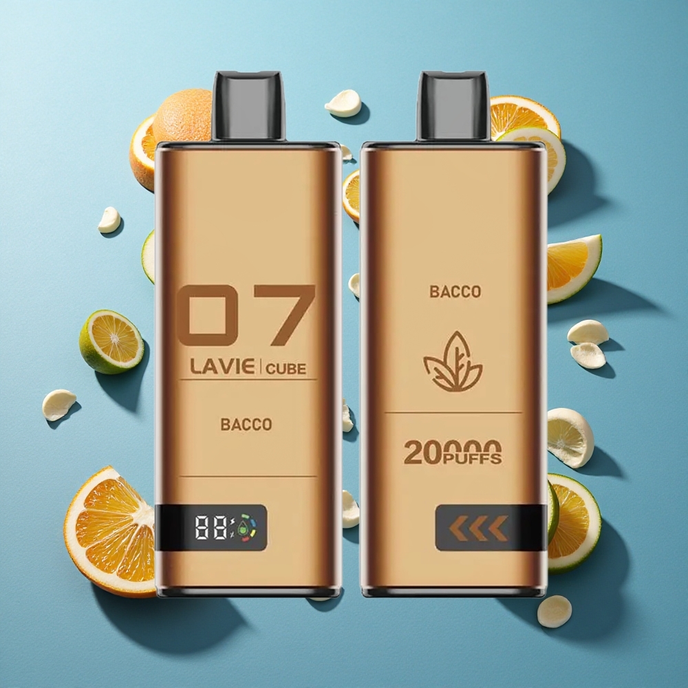 Lavie Cube 20000 Puffs Einweg-Vape Tabak mit 28ML Flüssigkeit und Typ-C-Ladeanschluss