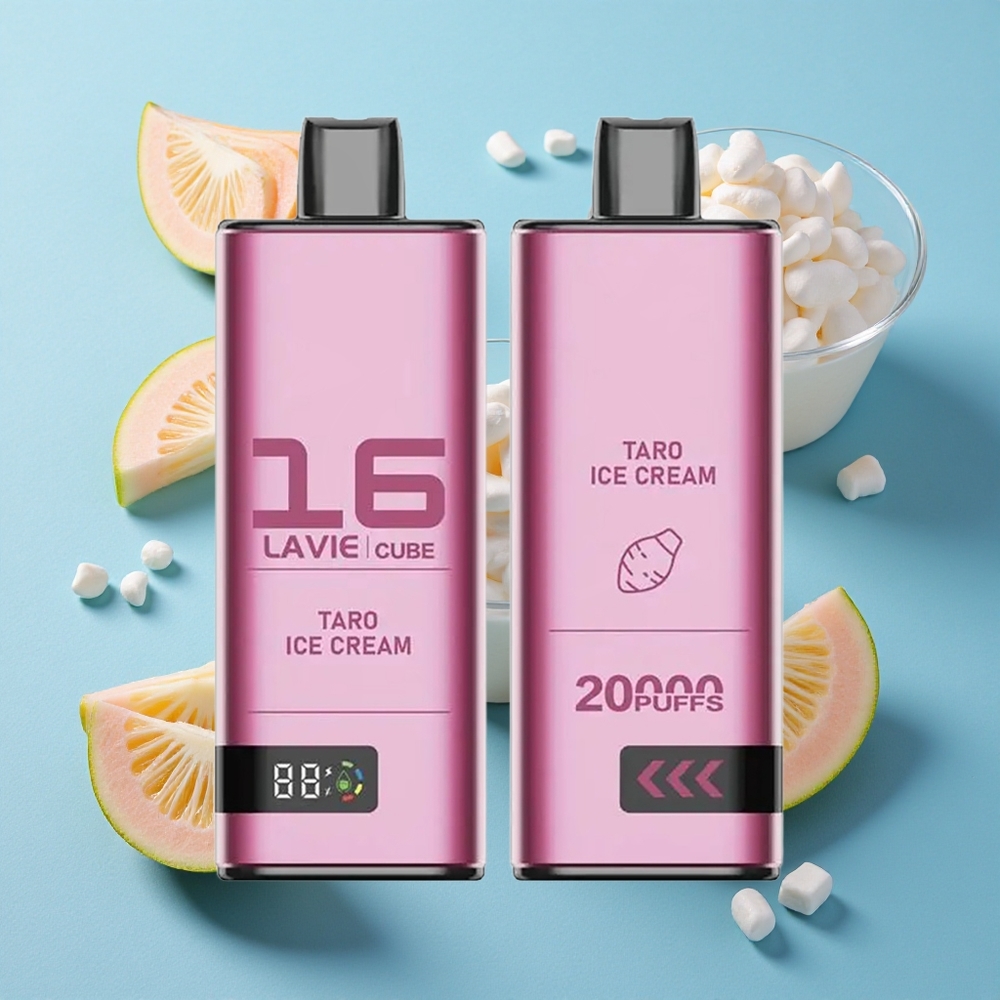 Lavie Cube 20000 Puffs Einweg-Vape Taro-Eiscreme 28ML