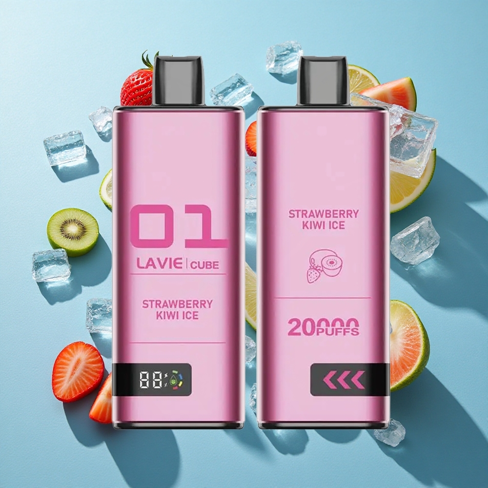 Lavie Cube 20000 Puffs Wegwerf-Vape Erdbeere Kiwi Eis 28ML Typ C