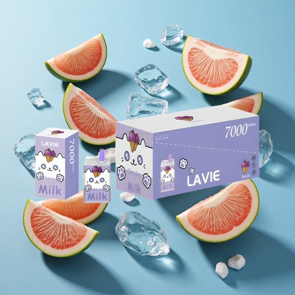 LAVIE Milch 7000 Puffs 16ML Taro-Eis Typ-C Aufladbar
