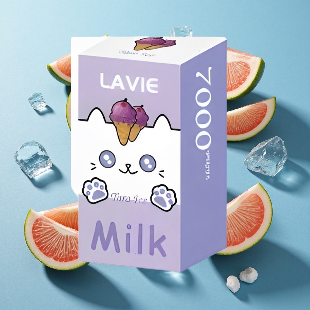 LAVIE Milch 7000 Puffs 16ML Taro-Eis Typ-C Aufladbar