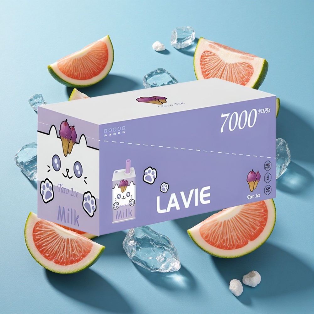LAVIE Milch 7000 Puffs 16ML Taro-Eis Typ-C Aufladbar