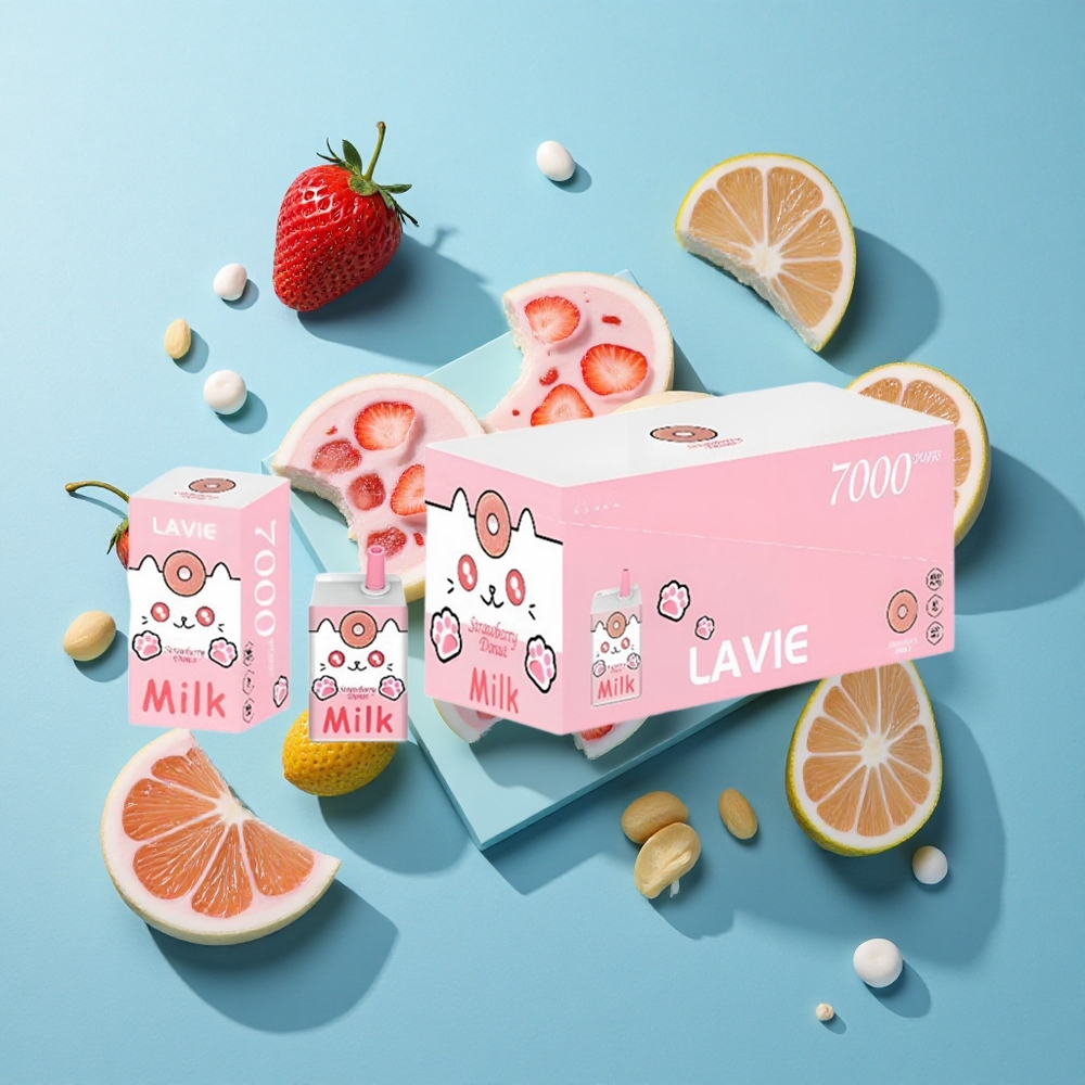 LAVIE Milch 7000 Puffs Erdbeer-Donut 16ML 600mAh Typ C