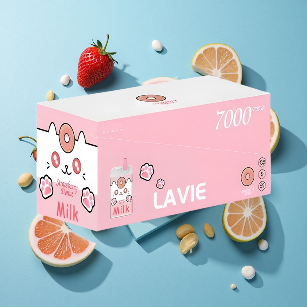 LAVIE Milch 7000 Puffs Erdbeer-Donut 16ML 600mAh Typ C