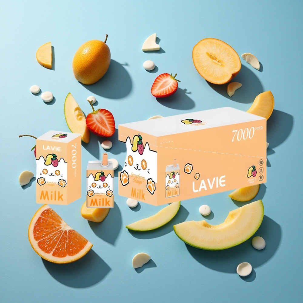 LAVIE Milch 7000 Puffs Erdbeer Mango 16ML Typ C