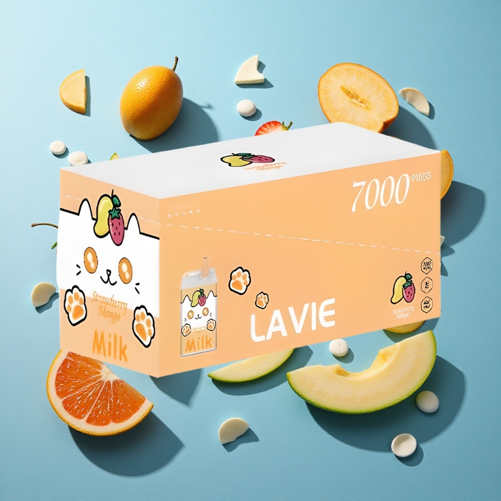 LAVIE Milch 7000 Puffs Erdbeer Mango 16ML Typ C
