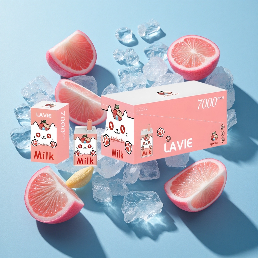 LAVIE Milch 7000 Puffs Lychee-Eis Einweg-Vape 16ML 600mAh