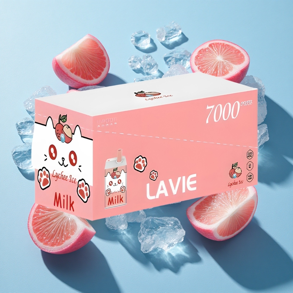 LAVIE Milch 7000 Puffs Lychee-Eis Einweg-Vape 16ML 600mAh