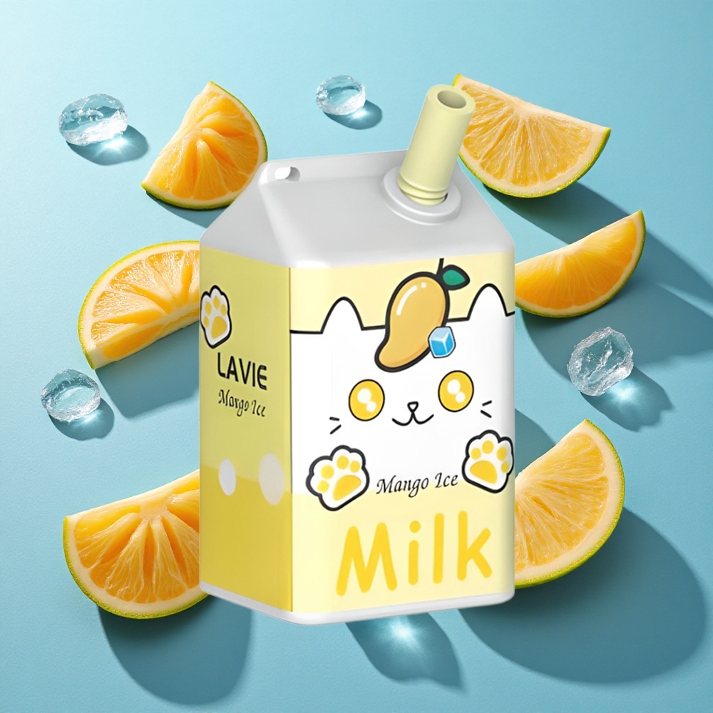 LAVIE Milch 7000 Puffs Mango Eis 16ML Typ C Wiederaufladbar