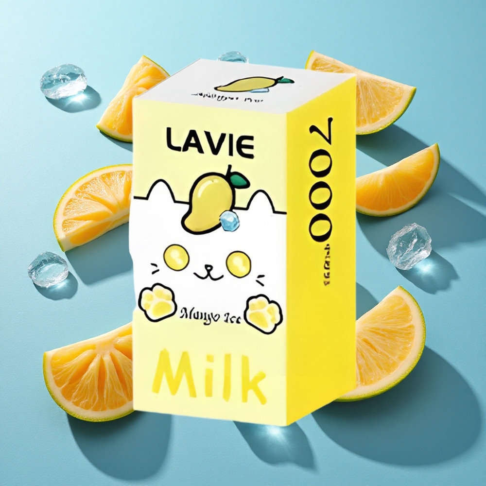 LAVIE Milch 7000 Puffs Mango Eis 16ML Typ C Wiederaufladbar