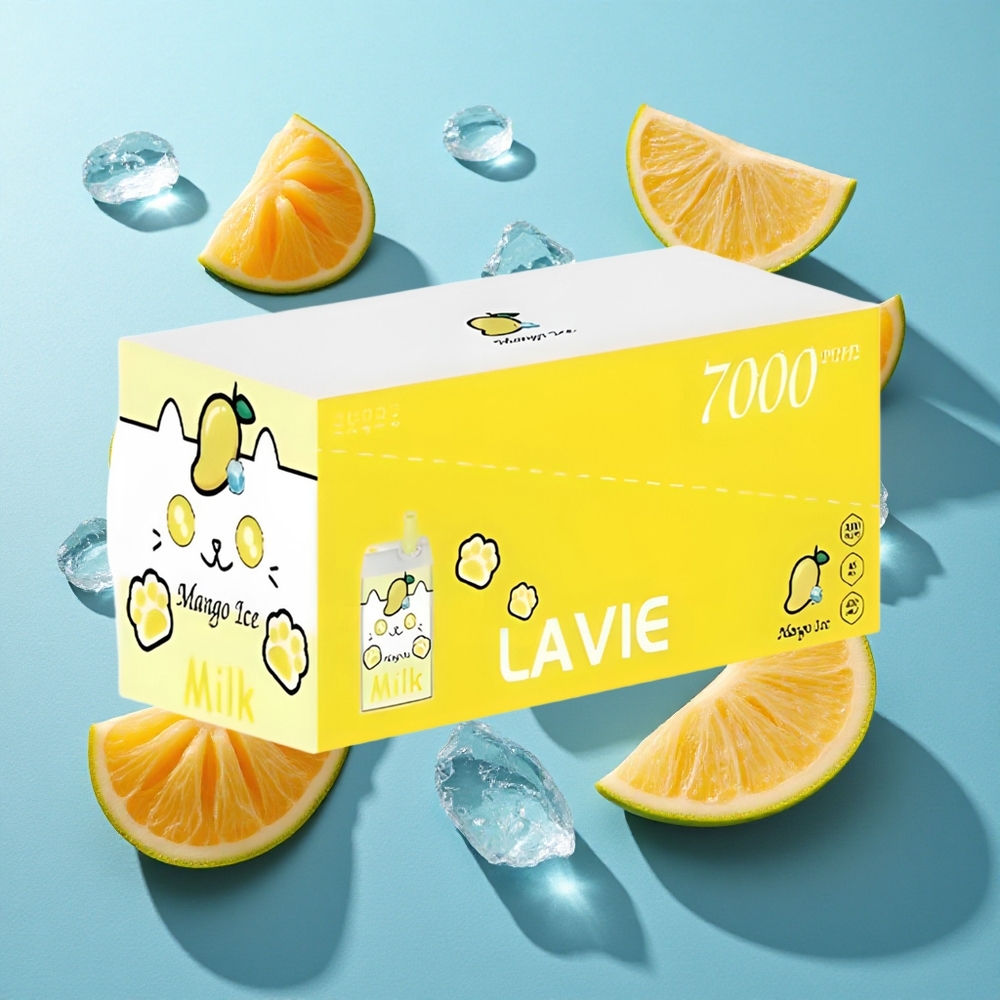 LAVIE Milch 7000 Puffs Mango Eis 16ML Typ C Wiederaufladbar