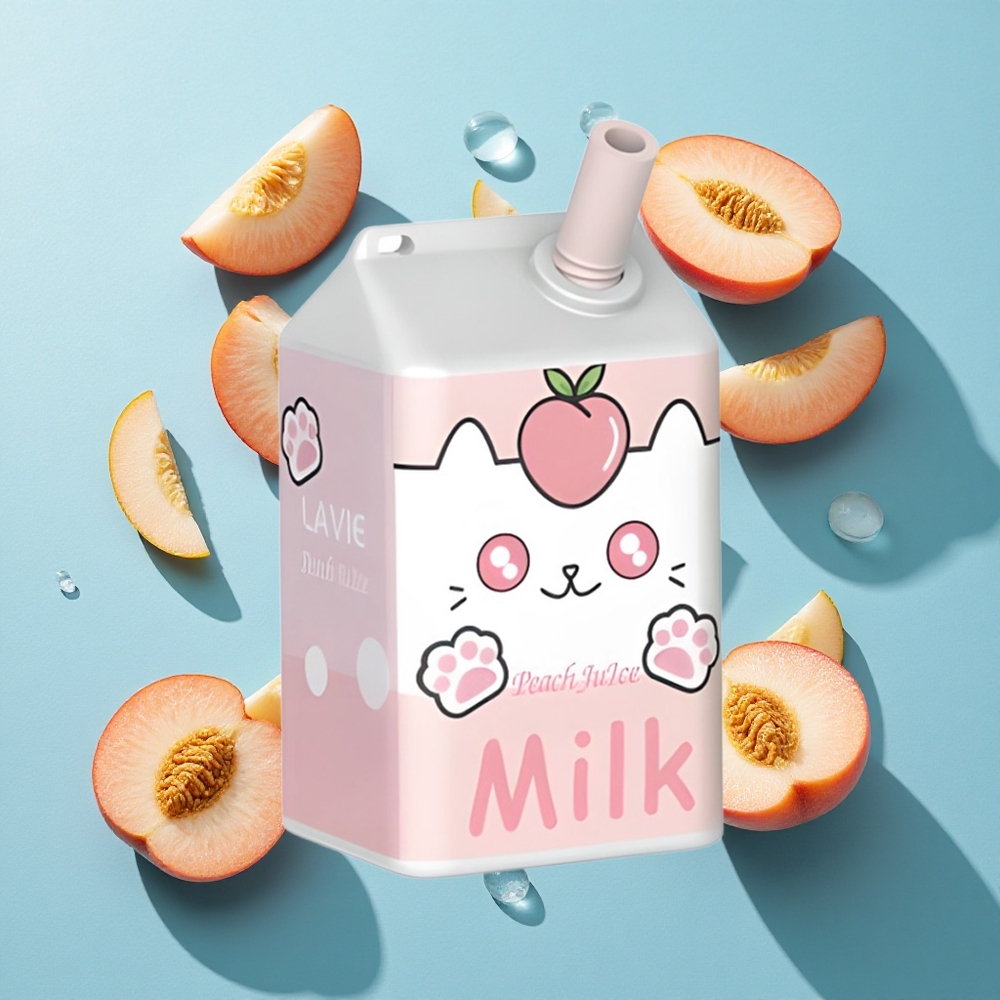 LAVIE Milch 7000 Puffs Pfirsichsaft Typ C Wiederaufladbar