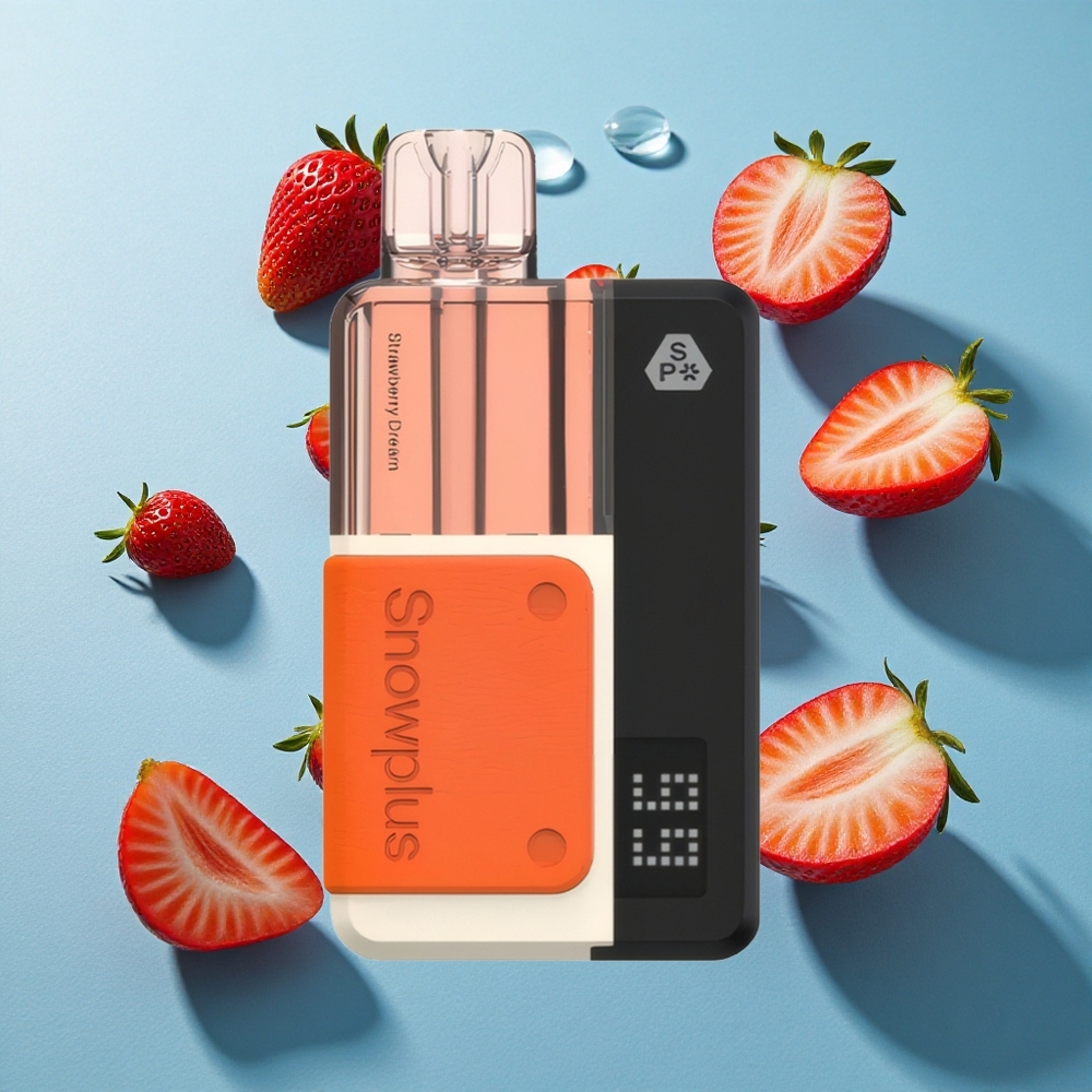 Snowplus Swift 15000 Puffs Pod Kit Erdbeertraum mit Dual-Mesh Atomizer und 1000 mAh Akku