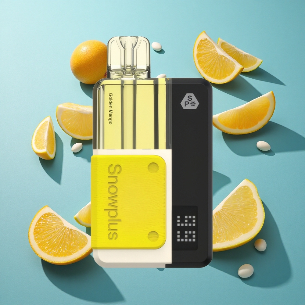 Snowplus Swift 15000 Puffs Pod Kit Goldene Mango mit 1000 mAh Akku und 2+10 ml Nachfüll-Set