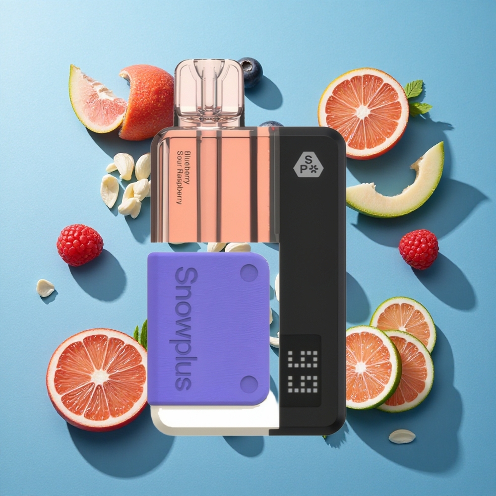 Snowplus Swift 15000 Puffs Pod Kit Heidelbeere-Sauer-Himbeere mit Dual-Mesh-Atomizer und 1000-mAh-Batterie