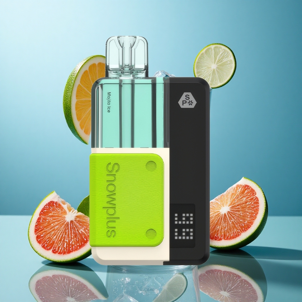 Snowplus Swift 15000 Puffs Pod Kit Mojito-Eis mit Dual-Mesh-Atomizer und 1000-mAh-Batterie