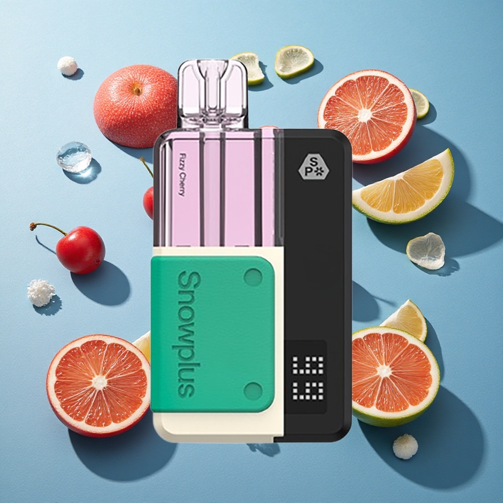 Snowplus Swift 5000 Puffs Vorabgefülltes Pod-Kit Sprudelnde Kirsche mit Dual Mesh Atomizer und 1000 mAh Batterie